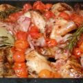 Receta nº121_ Pollo asado en horno de leña