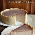 Tarta de castañas y cuajada {sin horno}