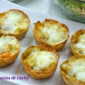 Mini-quichés de chorizo y tortilla de patata