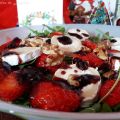 Ensalada de Fresas, Rúcula y Queso de Cabra