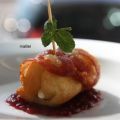 Tapa de queso y bacon