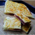 Empanada de dátiles, jamón york y queso