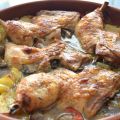 Pollo a la Cerveza con Guarnición al Horno