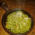 Arroz al pesto y parmesano