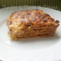 Lasaña rápida de carne y salsa de nata