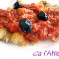 Pescado con harissa y aceitunas