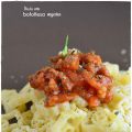 Pasta con boloñesa vegana