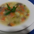 SOPA DEL PUCHERO CON VERDURAS Y POLLO