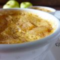 Crema de manzana, canela, y cardamomo.