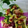 Ensalada con bacon y picatostes