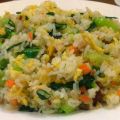 Arroz frito con verduras