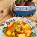 Patatas guisadas con bacalao.