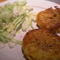 HAMBURGUESAS DE POLENTA, GARBANZOS Y ZANAHORIA