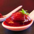 BOLITAS DE MELOCOTON AL VINO TINTO