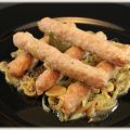 Salchichas Dukan al vino blanco