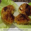 Receta de Patatas rellenas con queso y jamón