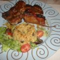 ASADO AGRIDULCE CON FLANES DE ARROZ Y OLIVAS[...]