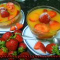 Fresas con zumo de naranja