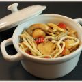 Salteado Dukan de gulas y champiñones