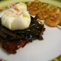 HUEVOS ESCALFADOS CON ENSALDA DE ALGAS Y RÖSTI[...]