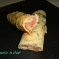ROLLITOS DE TORTILLA CON SALMÓN