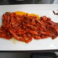 Pimientos rojos asados y fritos