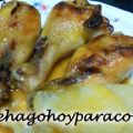 Jamoncitos de pollo asados con miel y mostaza