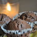 Magdalenas de chocolate y nueces
