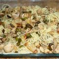 Spaghettis con champiñones