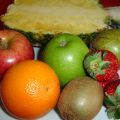 ENSALADA DE FRUTA,  ESTILO AMERICANO