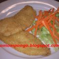 Filetes de merluza con crujiente de patatas