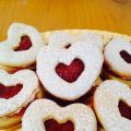 Galletas corazón de mermelada
