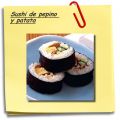 Sushi de pepino y patata