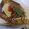 Milhoja de berenjena y queso