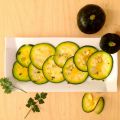 Carpaccio de zapallitos de tronco