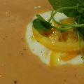 Sopa fría de naranja y berros con espuma de[...]