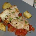 BACALAO CHIPOTLE SOBRE CONCASSÉ DE TOMATE