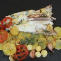 MERLUZA FRESCA AL HORNO CON PATATAS