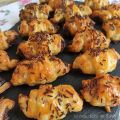 Mini cruasanes de hojaldre rellenos de chocolate