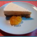 Tarta de chocolate blanco con mermelada de mango