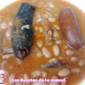 Receta de alubias pintas con chorizo y morcilla
