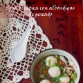 Sopa asiática con albóndigas de pescado