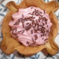 TULIPAS DE CREMA DE FRESA