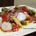 Ensalada de berenjena y pimientos