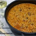 Arroz caldoso de carrilleras de cerdo