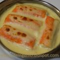 Canelones de pescado y gambas