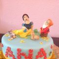 TARTA DE CUMPLEAÑOS DE BLANCANIEVES CON[...]