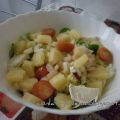 Ensalada con piña y gambas..... y premio!!!!