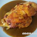 Pechuga al horno rellena de paté y jamón