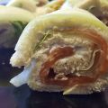 ROLLITOS DE SALMÓN AHUMADO Y PEPINO
